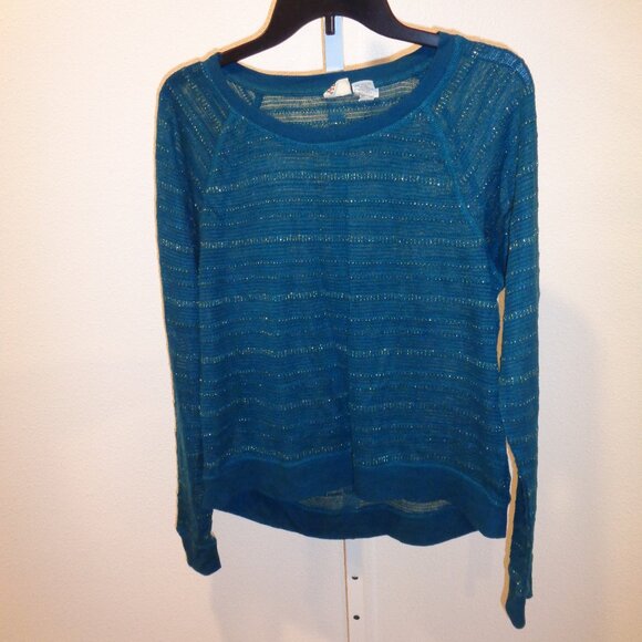 Mudd Junior's Light Weight Green Long Sleeve Sweater Size XL Acrylic - Picture 1 of 12